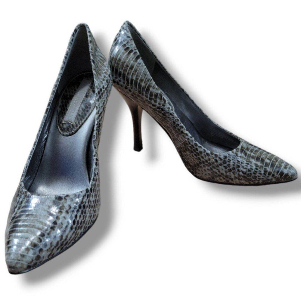 Banana Republic Shoes Size 7 M Leather High Heel Shoes Pumps Stiletto Snake Skin